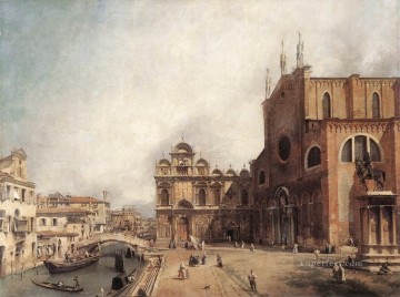 古典的なヴェネツィア Painting - カナレット サンティ ジョバンニ エ パオロとスクオラ ディ サン マルコ カナレット ヴェネツィア